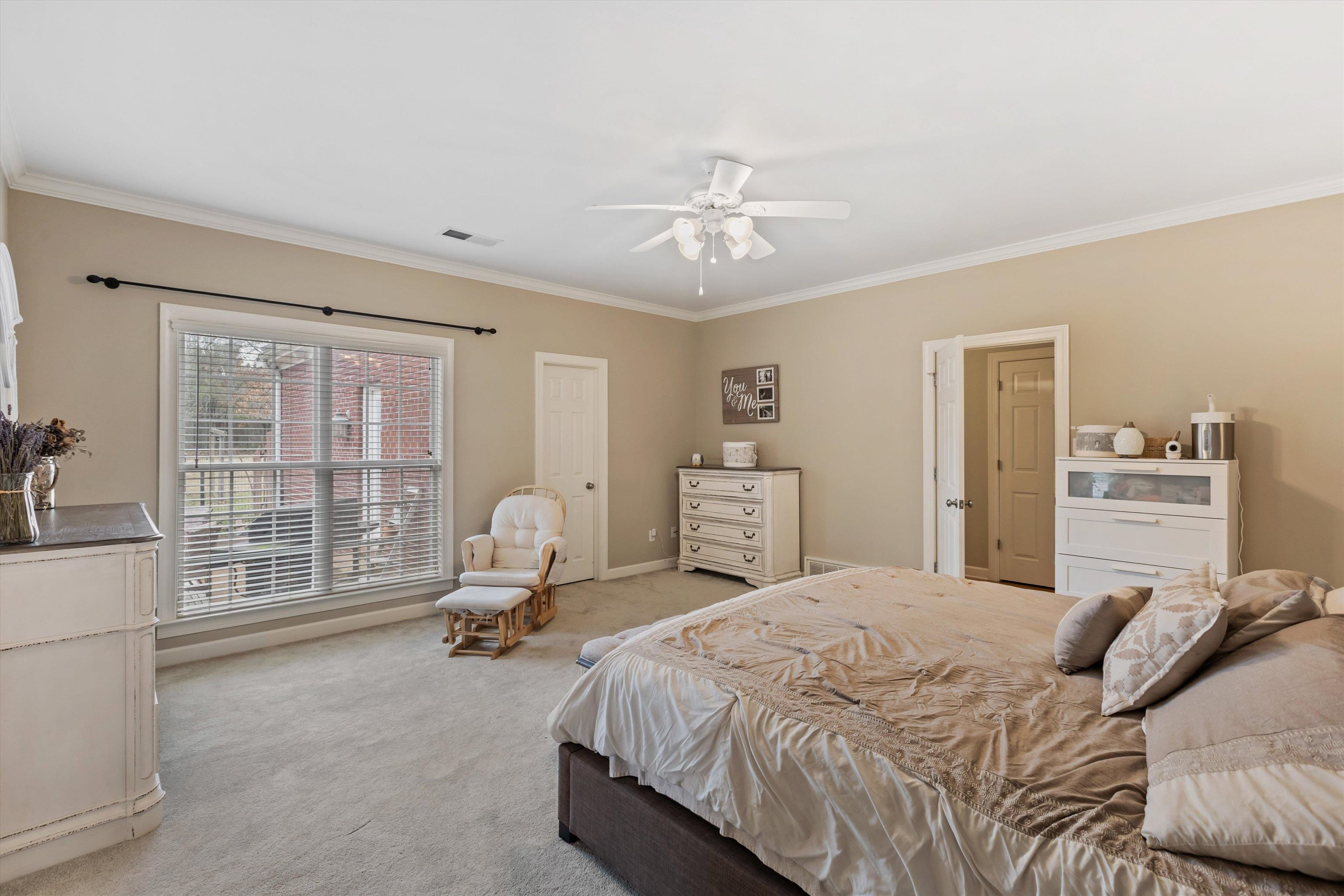 2789 North Collierville Arlington Road Eads, TN 38028 - Photo 15 of 34 a bedroom with a bed and a large window