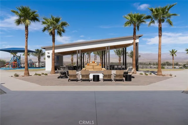 a view of a lobby with a floor and a potted plant