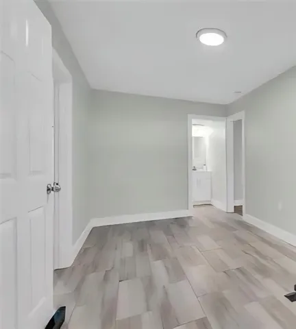 a view of an empty room