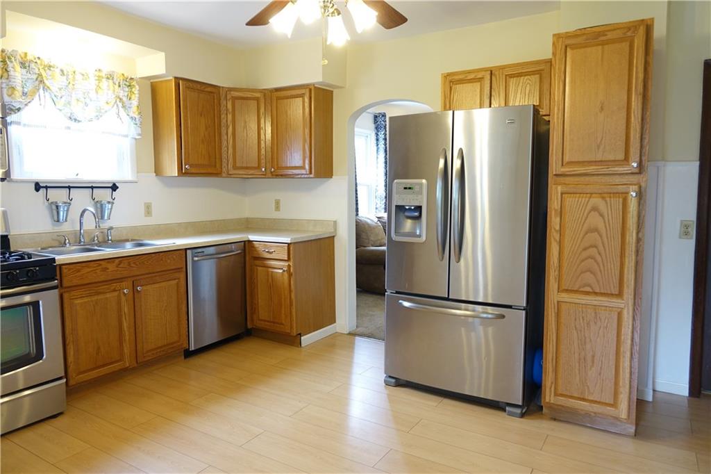 307 South Duffy Road Butler, PA 16001 - Photo 6 of 25 Large Kitchen with abundant cabinetry, newer flooring, and stainless steel appliances