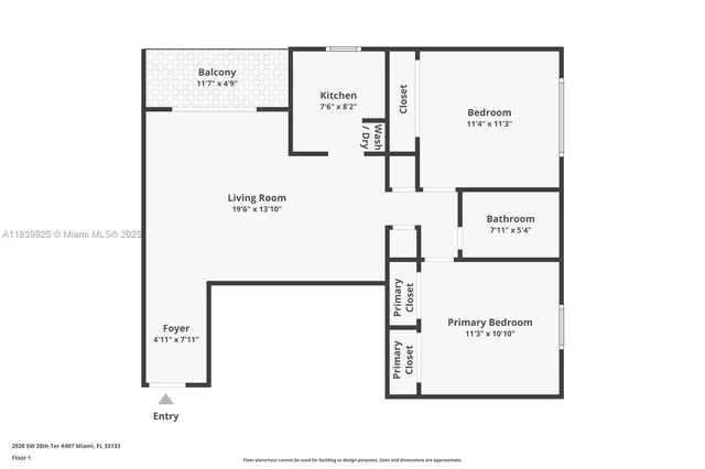 $395,000 | 2920 Southwest 28th Terrace, Unit 407, Coconut Grove, FL 33133