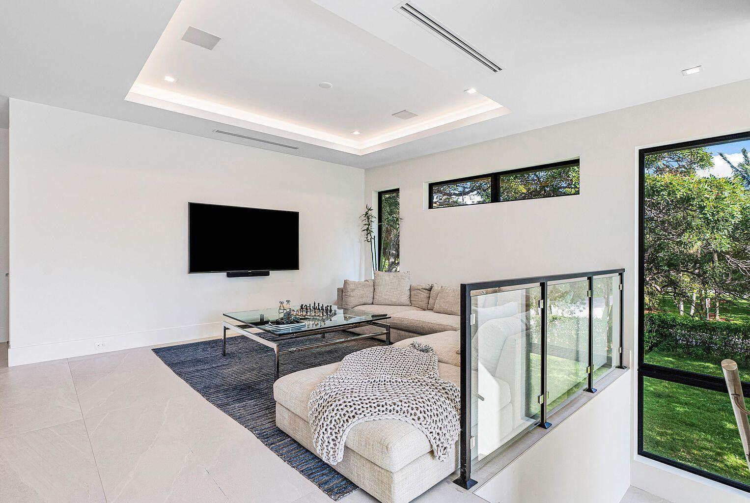 775 Park Drive West Boca Raton, FL 33432 - Photo 24 of 31 a living room with furniture and a flat screen tv