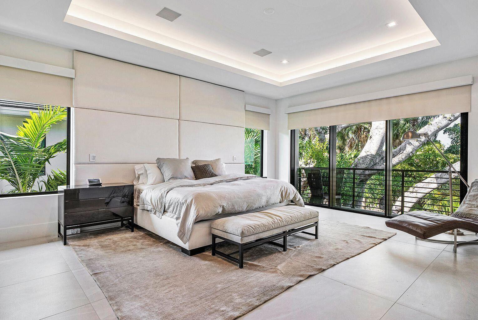 775 Park Drive West Boca Raton, FL 33432 - Photo 27 of 31 a spacious bedroom with a bed and large windows