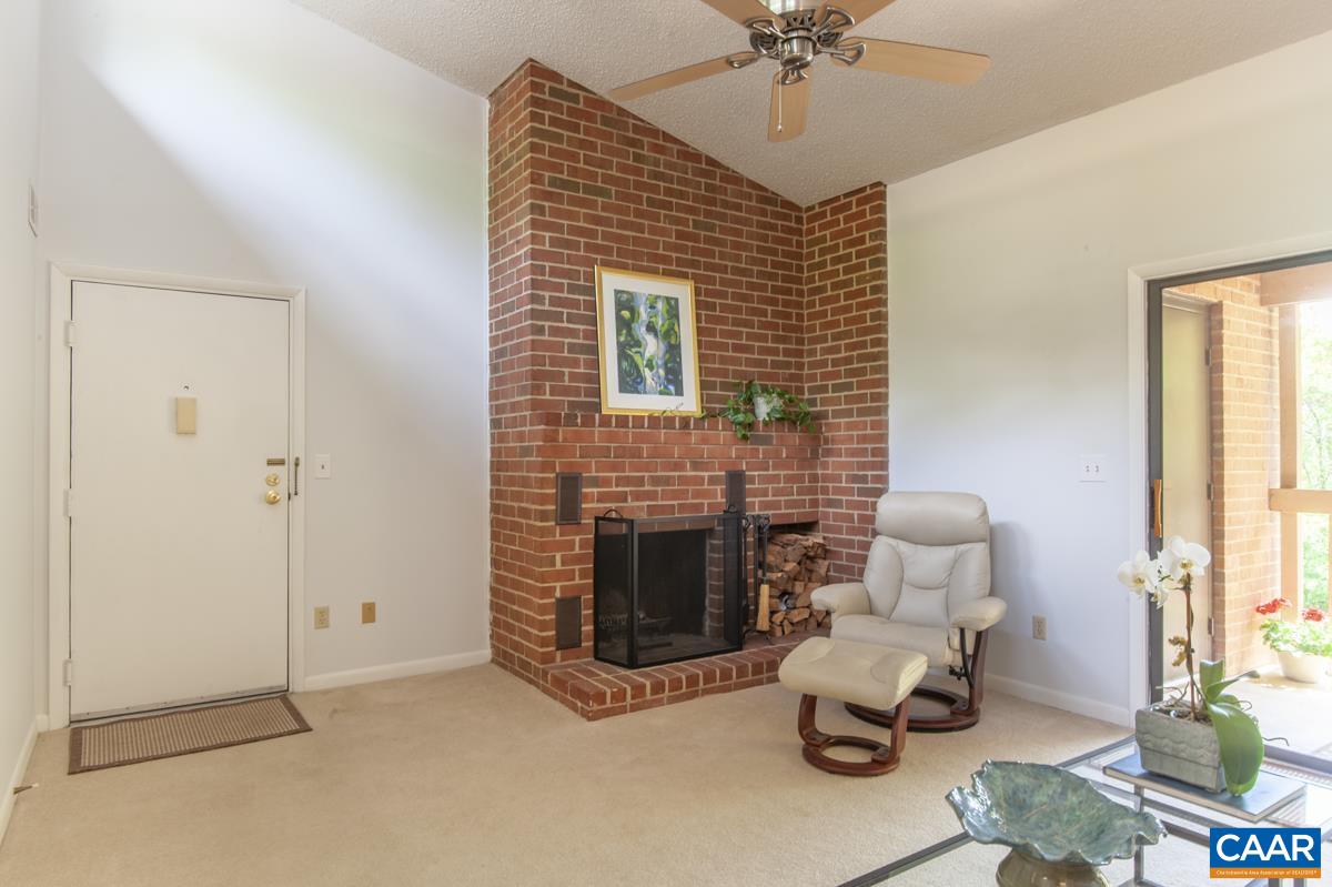 117 Turtle Creek Road, Unit 9 Charlottesville, VA 22901 - Photo 7 of 33 a living room with furniture and a fireplace