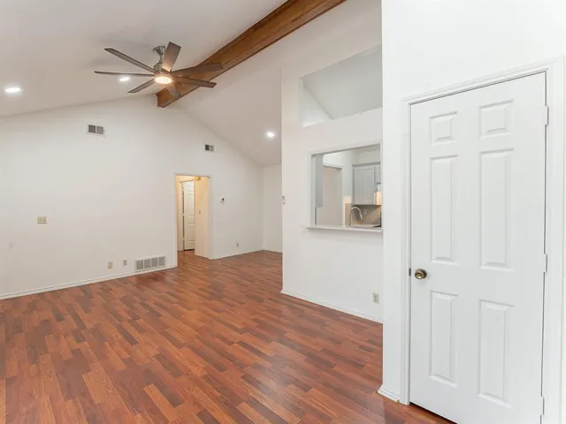 wooden floor in an empty room