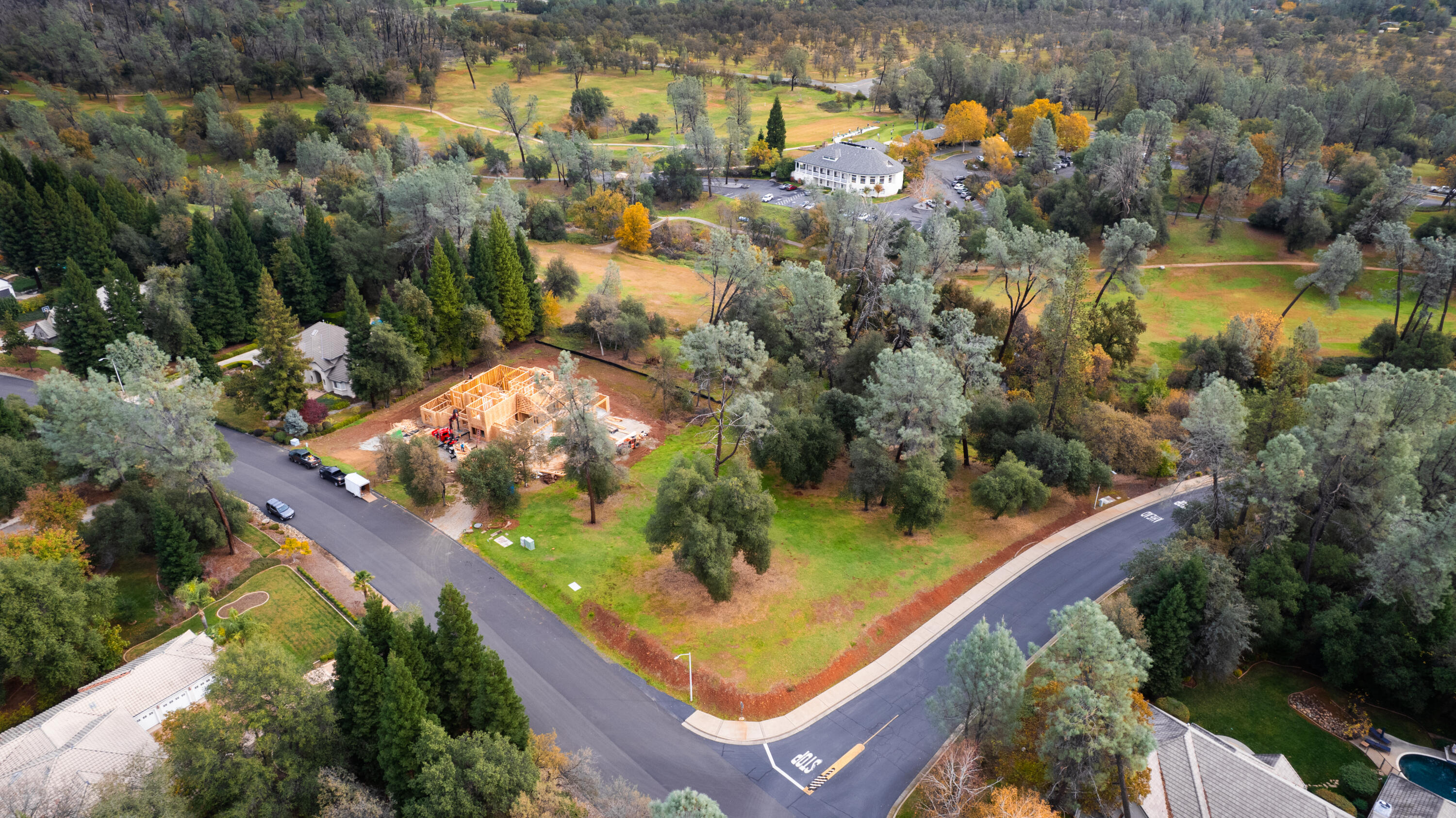13315 Tierra Heights Road Redding, CA 96003 - Photo 5 of 14 an aerial view of swimming pool with a yard and outdoor seating