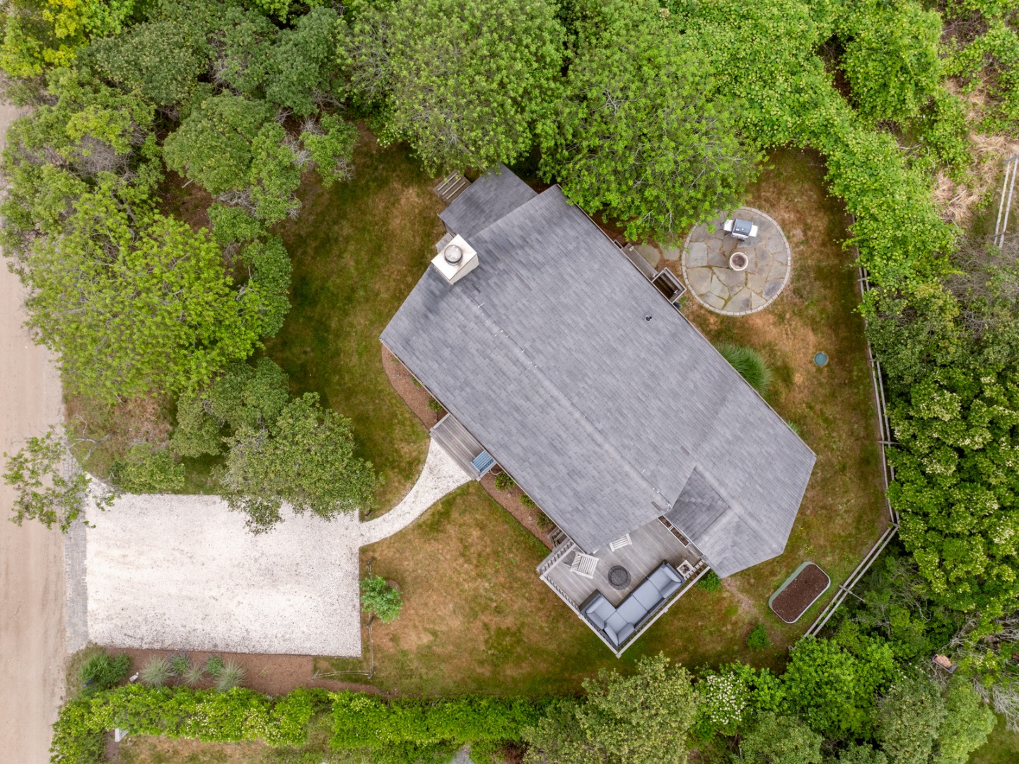 4 Berkley Street Nantucket, MA 02554 - Photo 12 of 47 an aerial view of a house