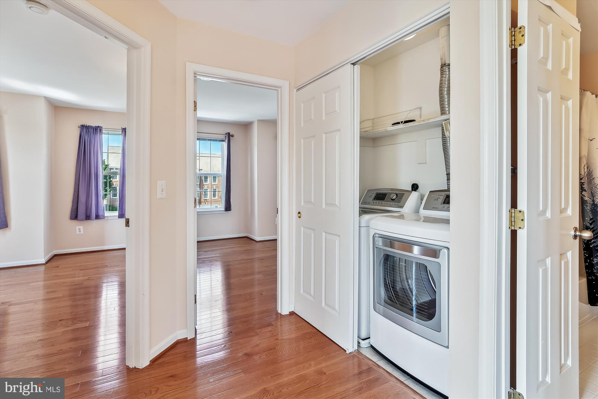 43536 Gabriel Square Chantilly, VA 20152 - Photo 23 of 53 a view of a hallway with wooden floor and closet