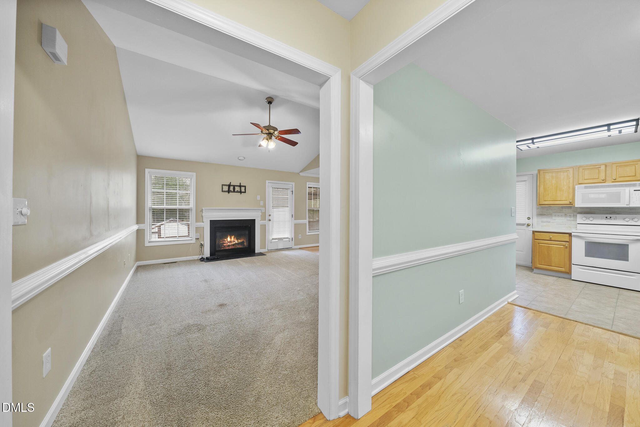 6 Stone Mill Place Durham, NC 27712 - Photo 3 of 44 a view of a livingroom with a fireplace