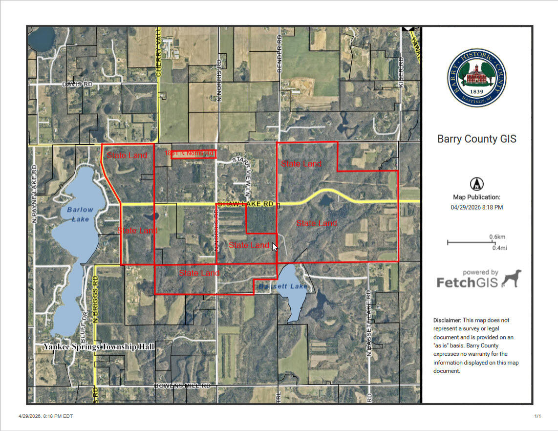 1881 North Norris Road Middleville, MI 49333 - Photo 63 of 63 Plat Map