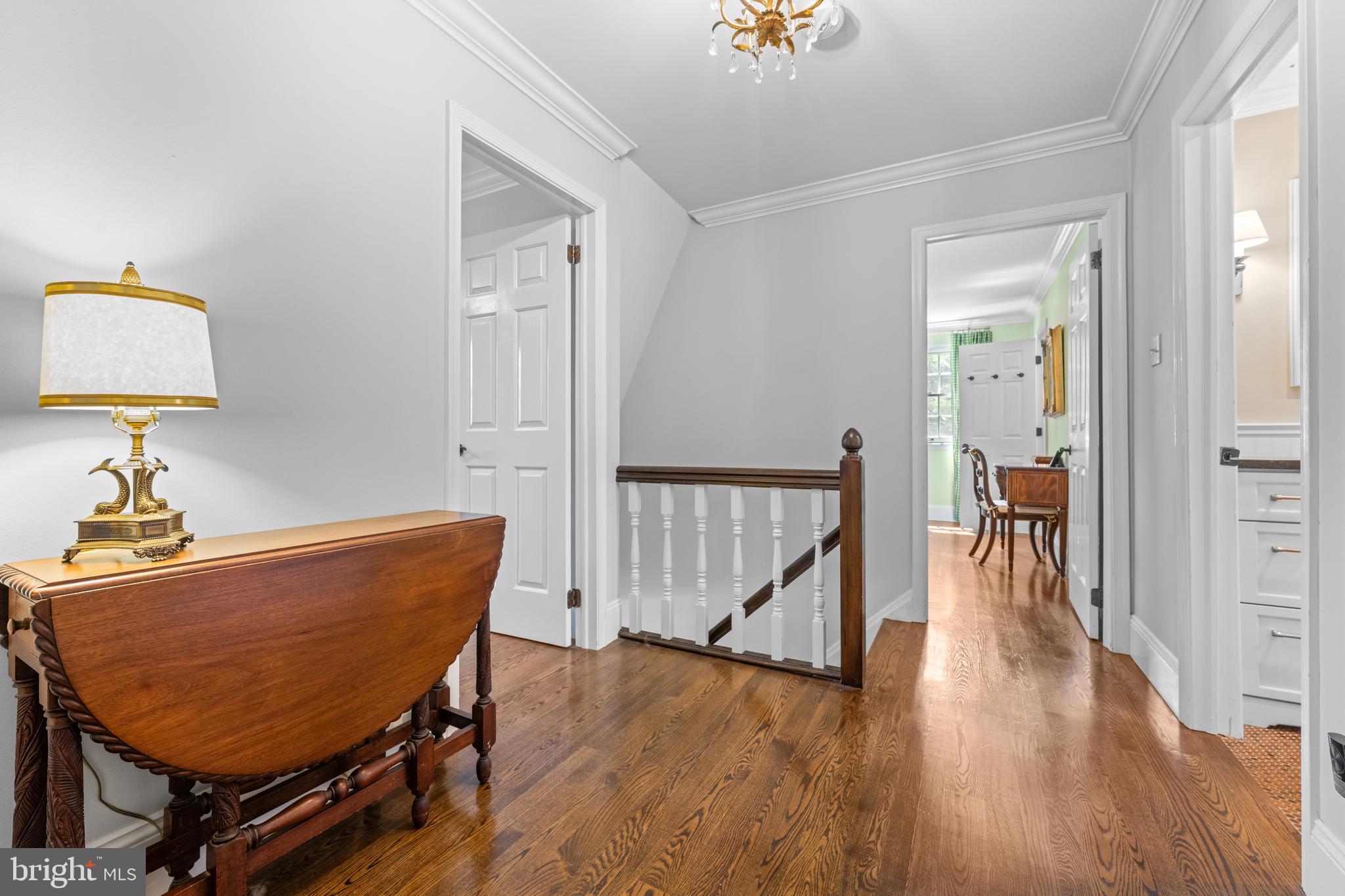 1064 Beaumont Road Berwyn, PA 19312 - Photo 19 of 41 2nd Floor Landing with Hardwoods in All Bedrooms