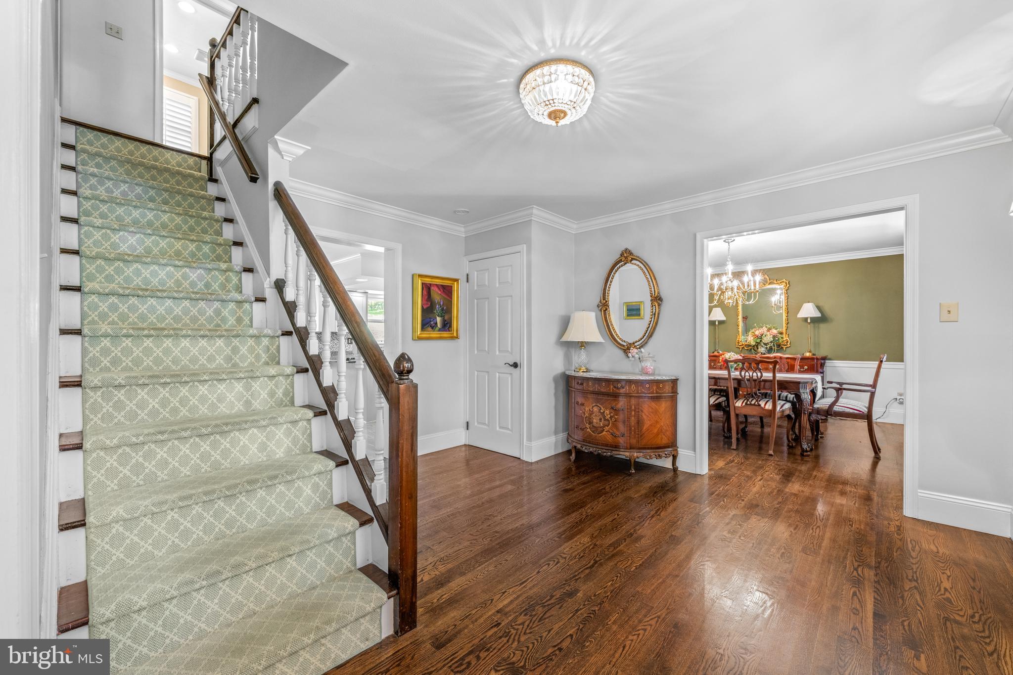 1064 Beaumont Road Berwyn, PA 19312 - Photo 3 of 41 Gracious Entry Foyer with Hardwood Flooring