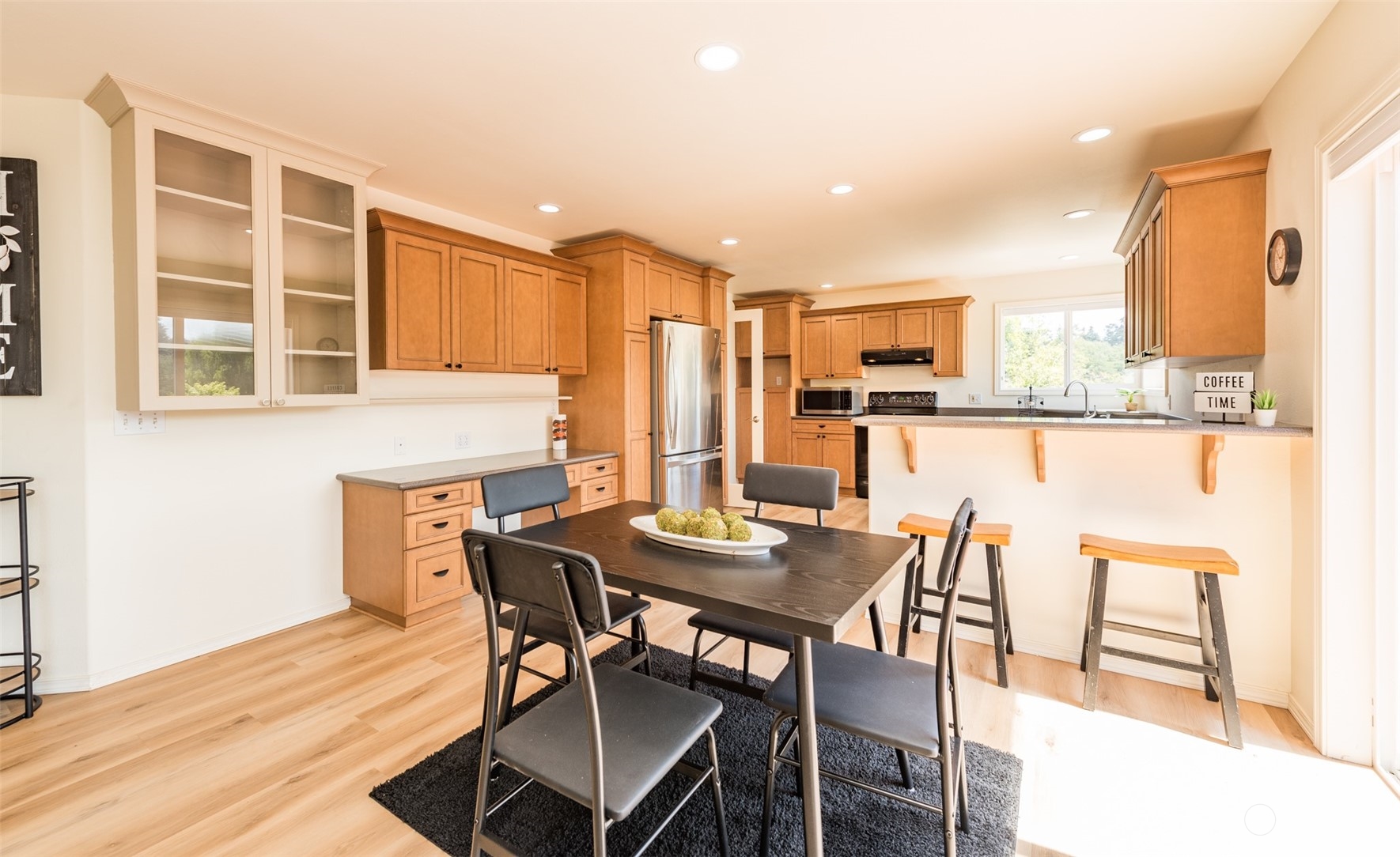 322 Ridge View Drive Sequim, WA 98382 - Photo 8 of 40 a view of a dining room with furniture and a kitchen