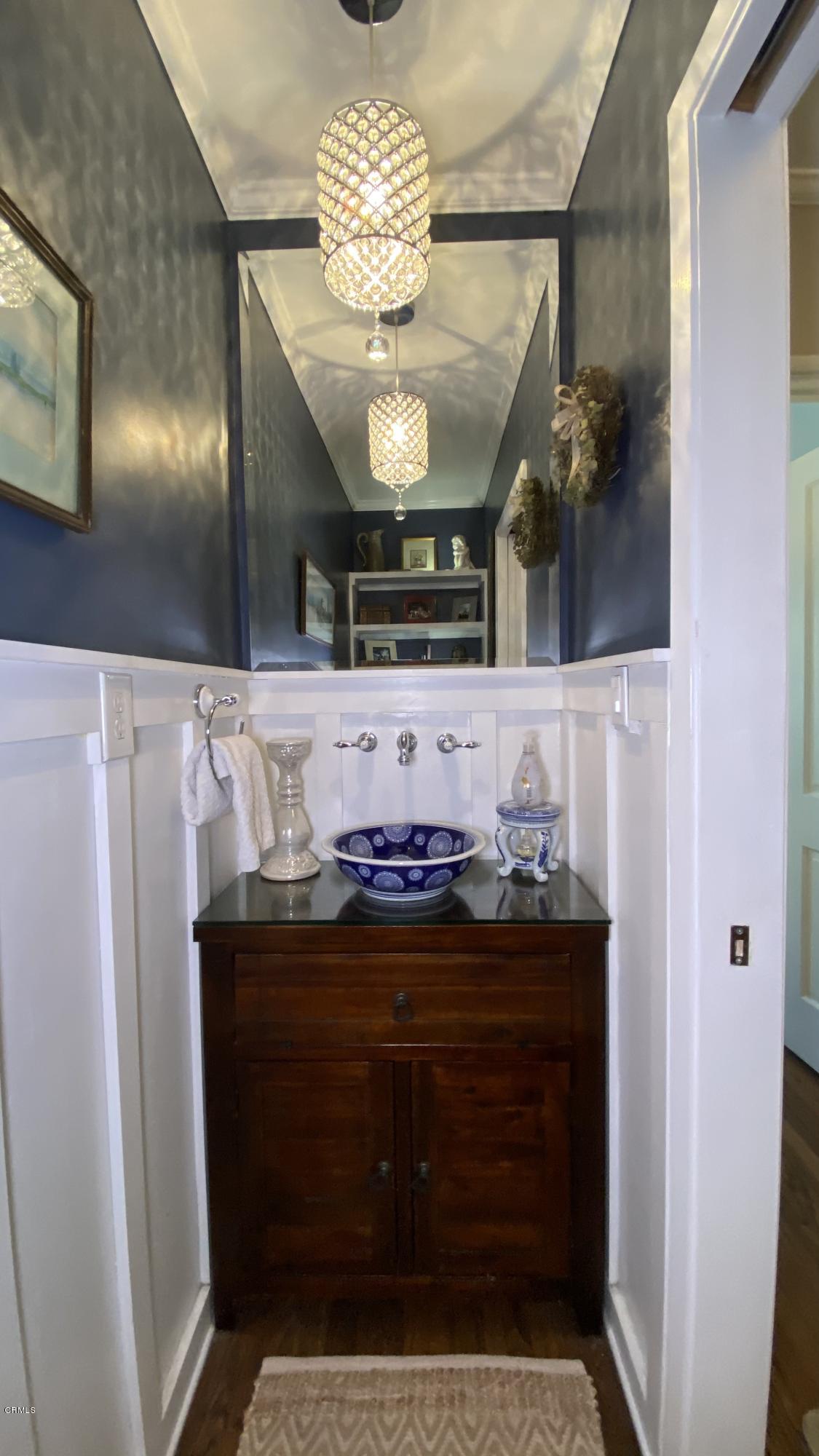 1644 Morada Place Altadena, CA 91001 - Photo 17 of 74 a bathroom with a sink and a mirror