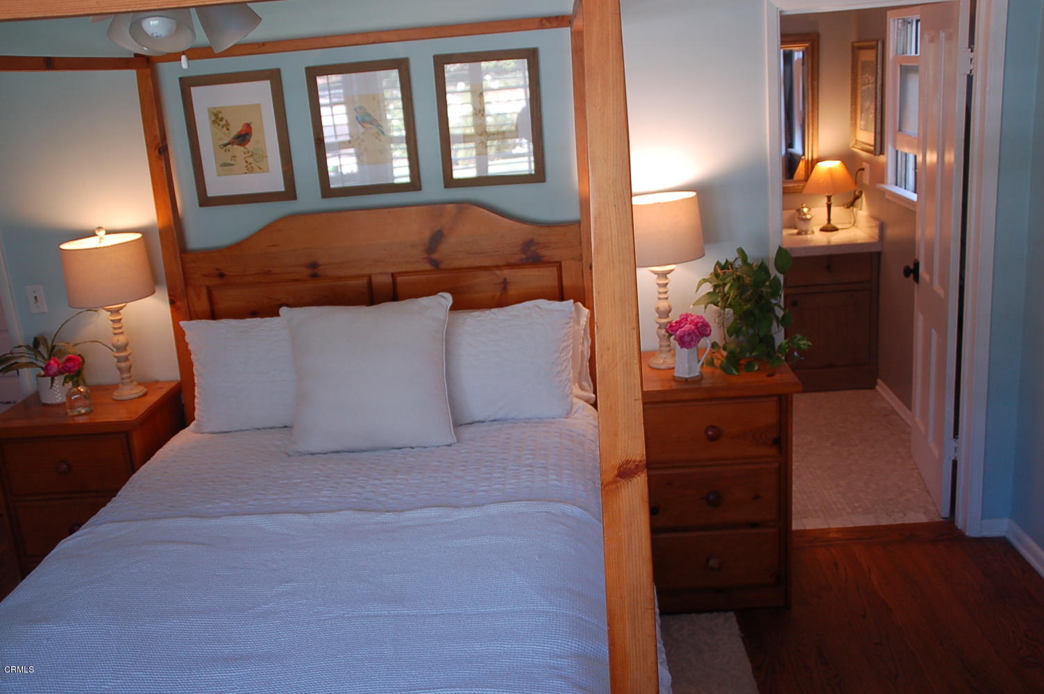 1644 Morada Place Altadena, CA 91001 - Photo 22 of 74 a bed room with a bed and a mirror