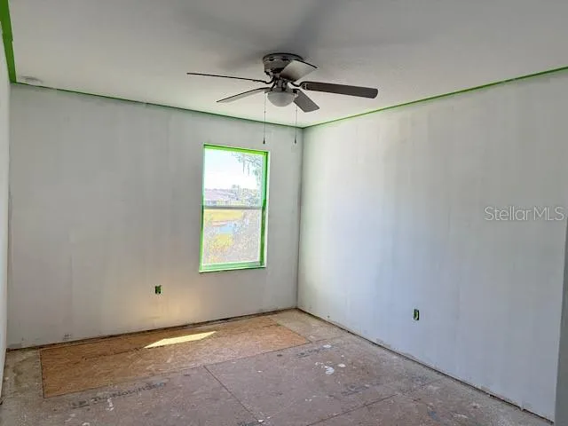 a view of a window in a room