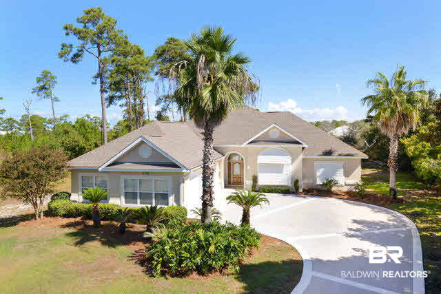 4782 Pine Court Orange Beach, AL 36561 - Photo 2 of 15 Concrete Driveway Cul-De-Sac Front of Home Faces West