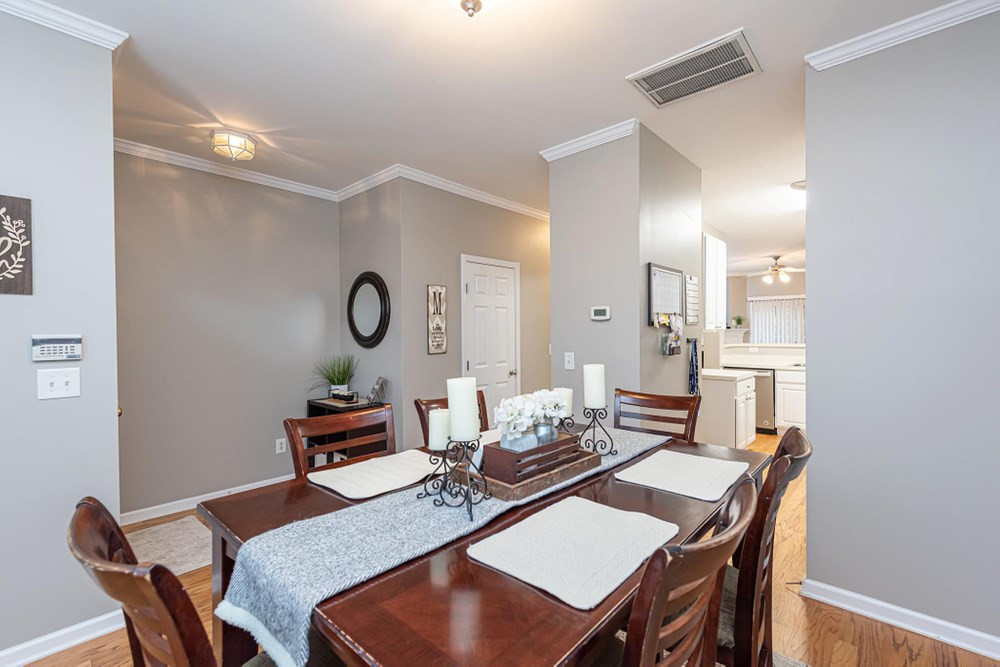 Entrance from DIning Room into Hallway and Kitchen. Dining Room