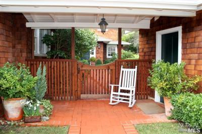 7 N Road Ross, CA 94957 - Photo 12 of 12 a view of backyard with deck and garden