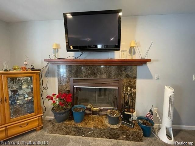 6001 Pheasant Run Canton, MI 48187 - Photo 13 of 29 Natural Fireplace with Raised Hearth