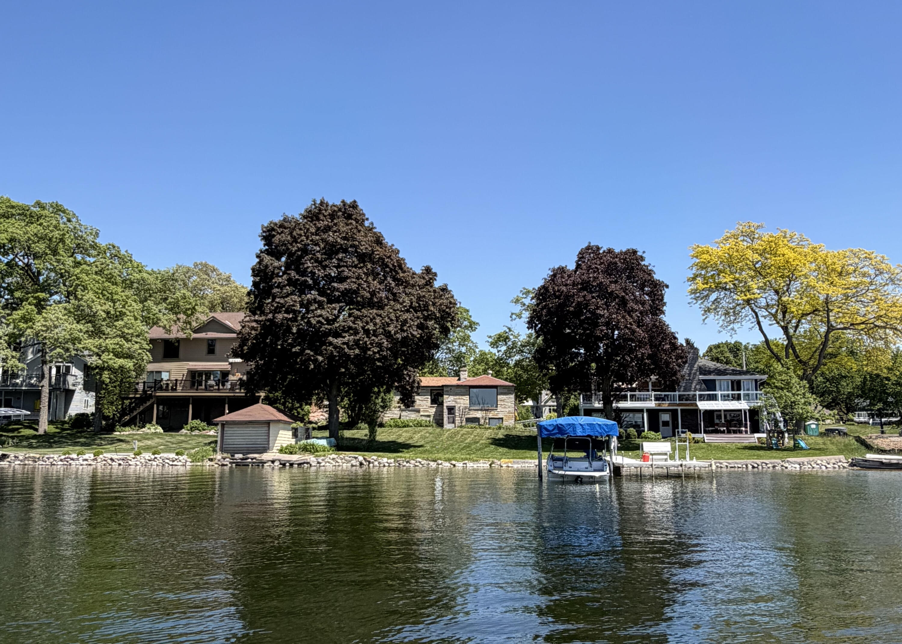 2717 Ridley Road Delafield, WI 53029 - Photo 9 of 20 View from Lake