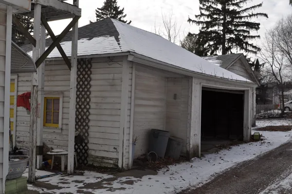 a front view of a house