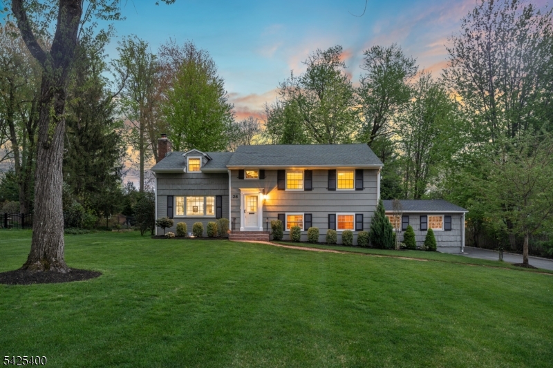 28 Spring Ridge Drive Berkeley Heights, NJ 07922 - Photo 6 of 46 a front view of a house with a garden and trees