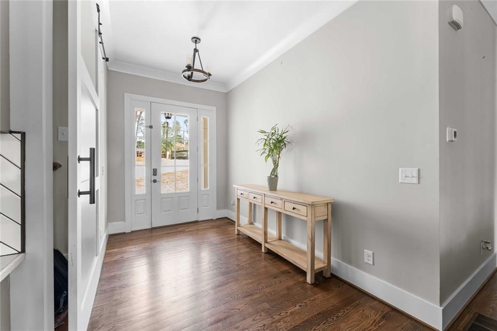 5758 Williams Road Norcross, GA 30093 - Photo 10 of 90 a view of an entryway with wooden floor