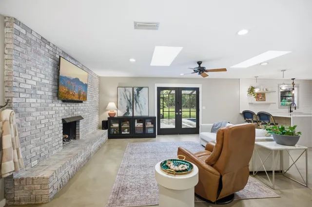 a view of a kitchen from the hallway