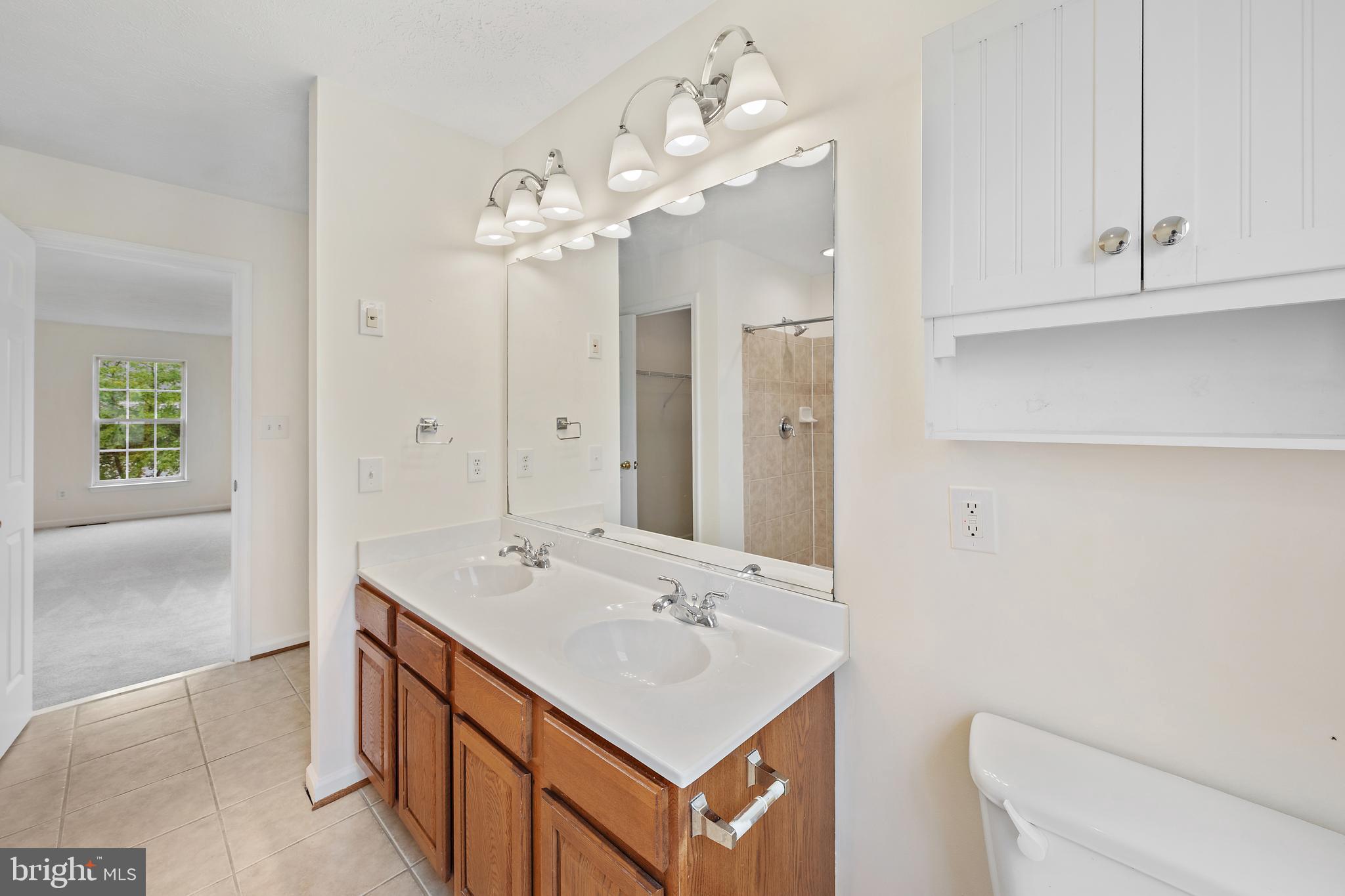 1612 Cattail Commons Way Denton, MD 21629 - Photo 58 of 67 a bathroom with a sink a mirror and a shower