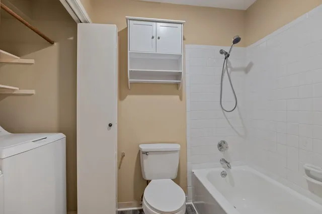 a view of a lake with houses