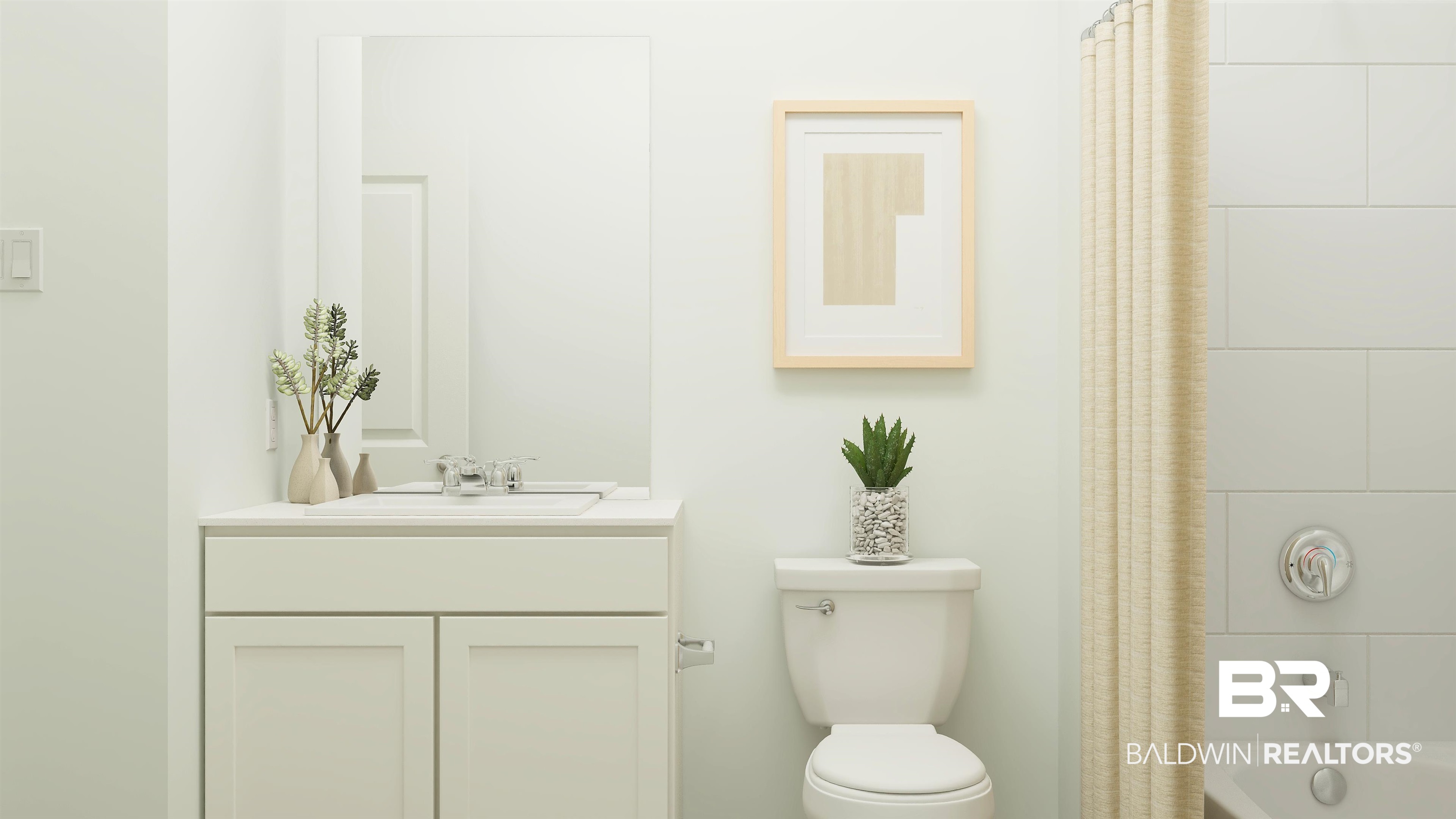 19250 Maple Crst Loop Foley, AL 36535 - Photo 6 of 19 Bathroom with vanity and shower / bathtub combination with curtain