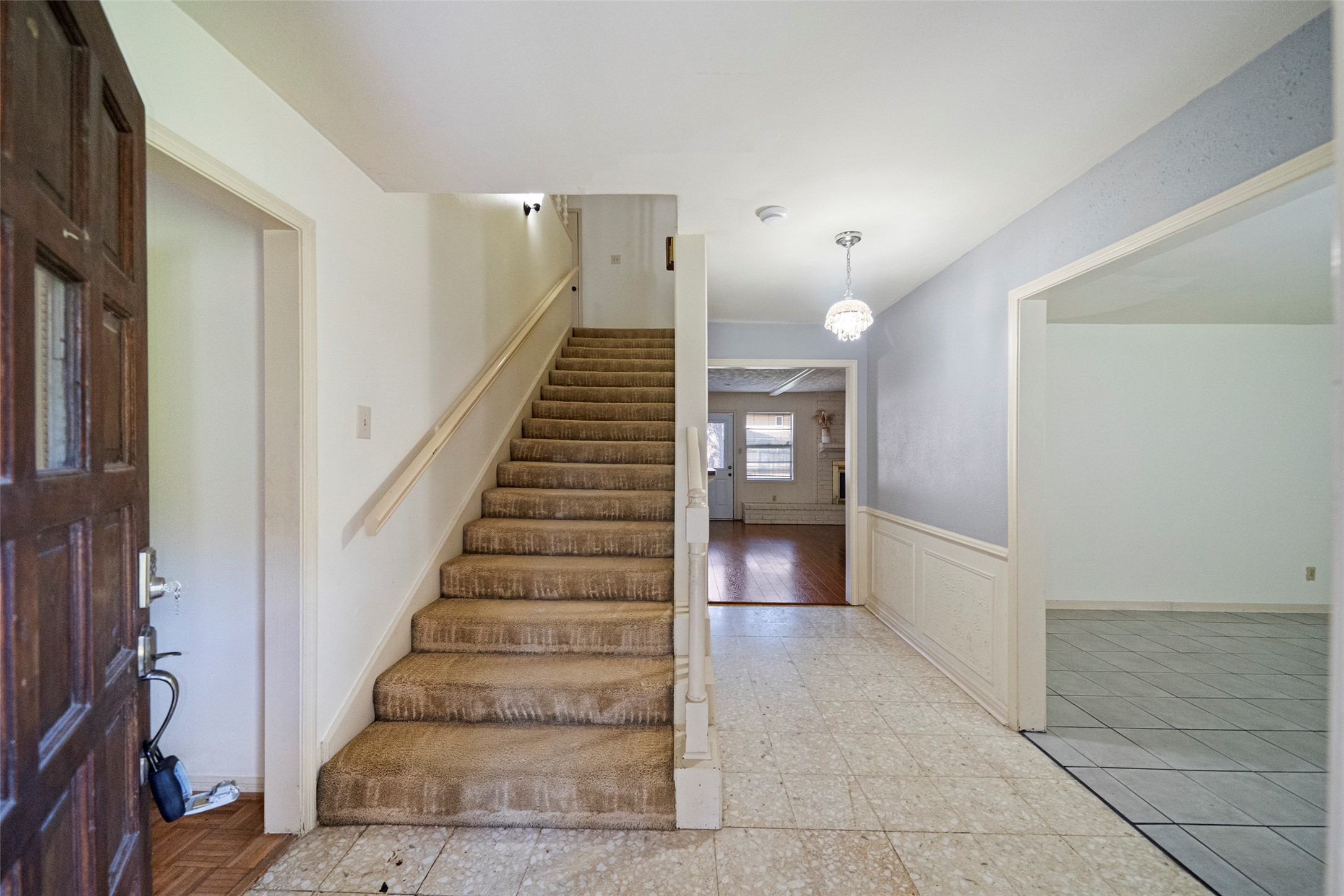 1115 Pear Tree Lane Houston, TX 77073 - Photo 3 of 30 a view of entryway and hall with wooden floor