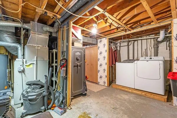 a view of storage and utility room