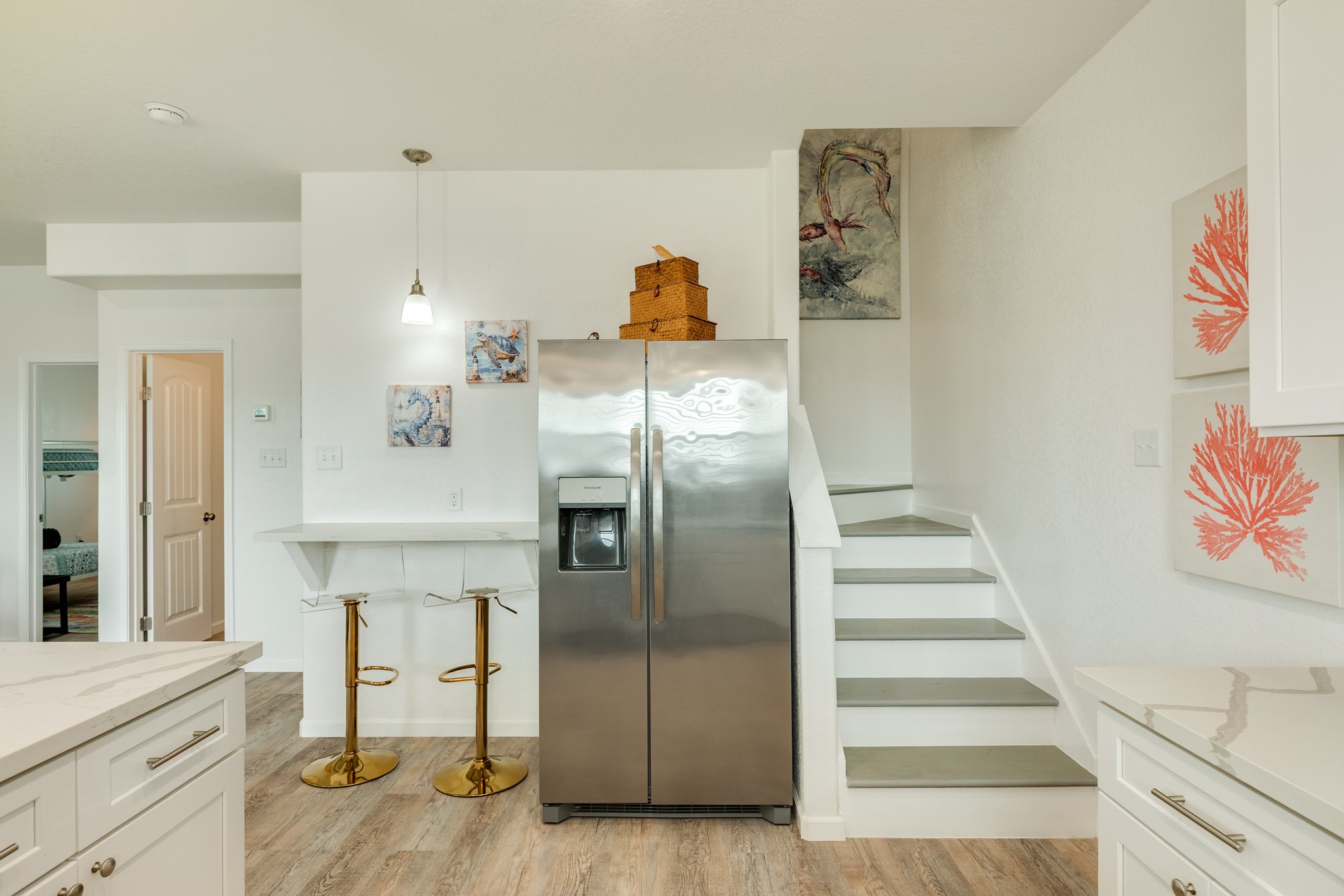 344 Thunder Road Surfside Beach, TX 77541 - Photo 18 of 40 Off the kitchen are the stair
