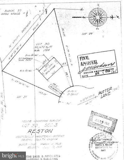 1704 Putter Lane Reston, VA 20190 - Photo 26 of 26 Plat #1