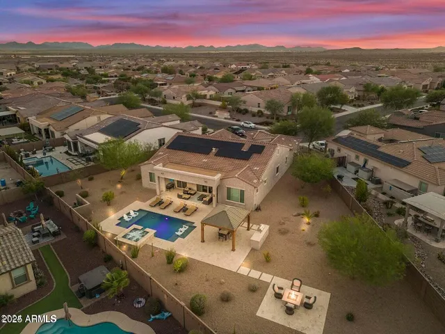 an aerial view of a city with lots of residential buildings