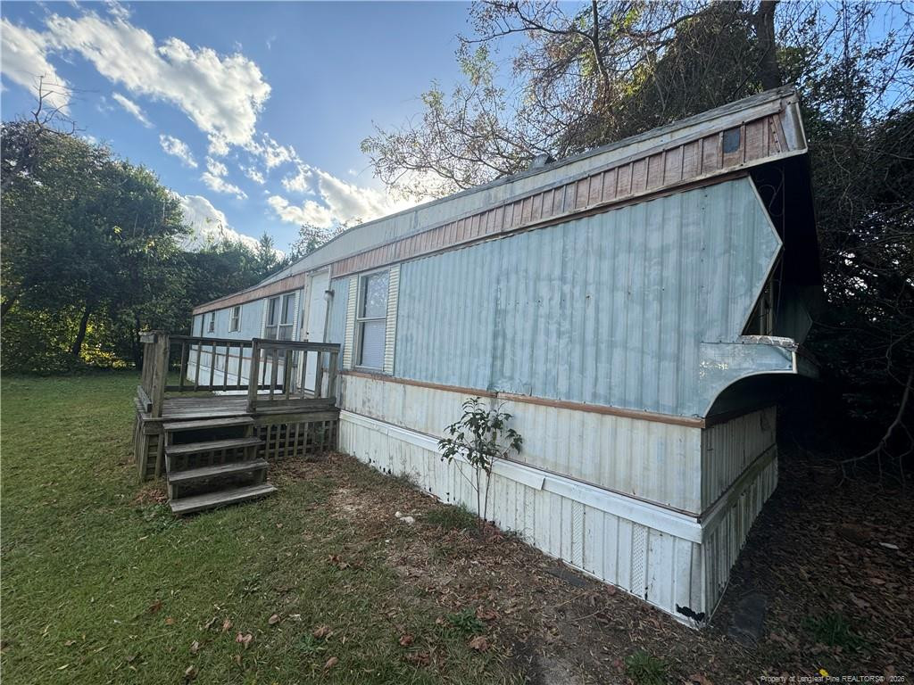 a view of outdoor space and deck