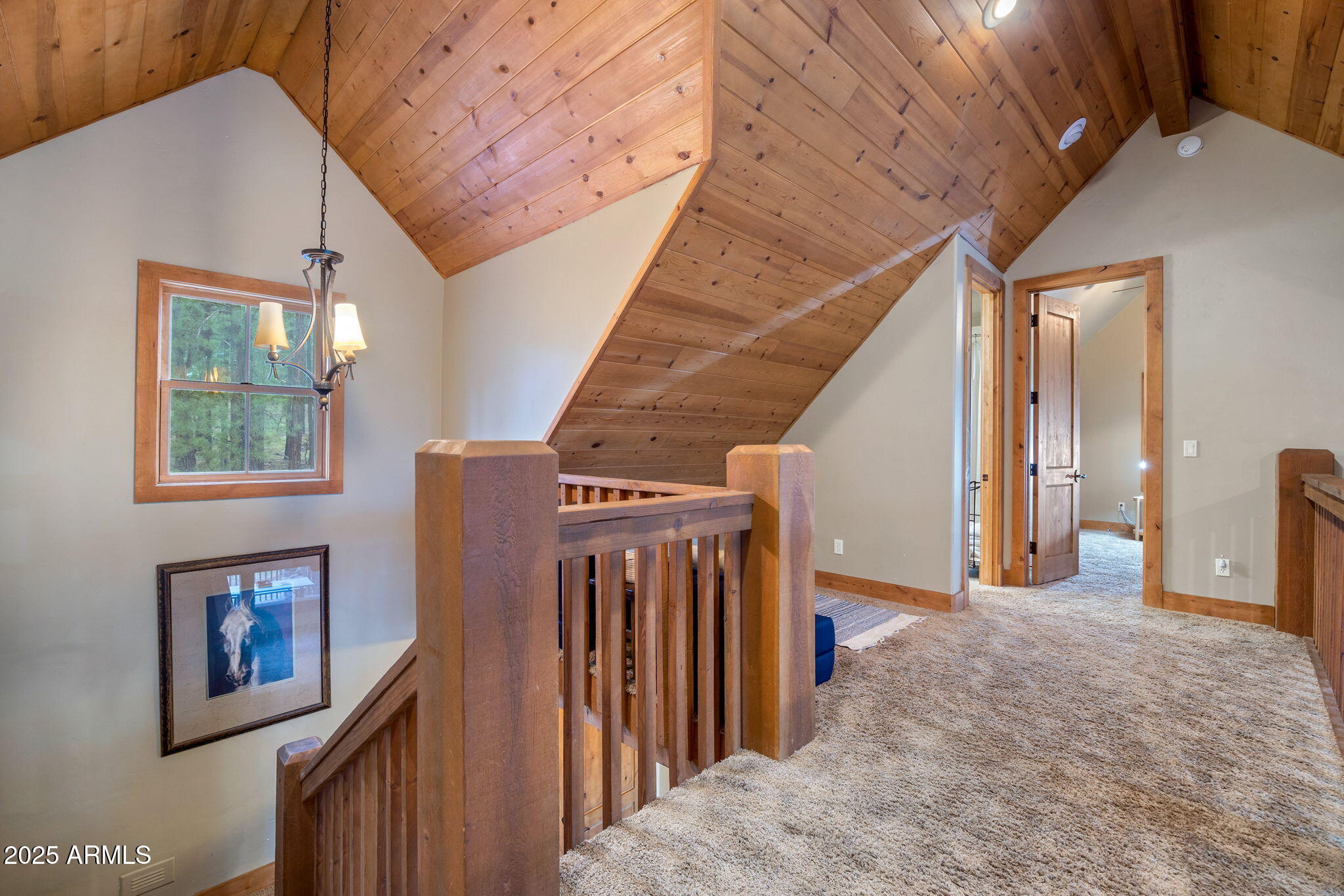36 County Road N2147 Alpine, AZ 85920 - Photo 23 of 47 a view of hallway with stairs and wooden floor