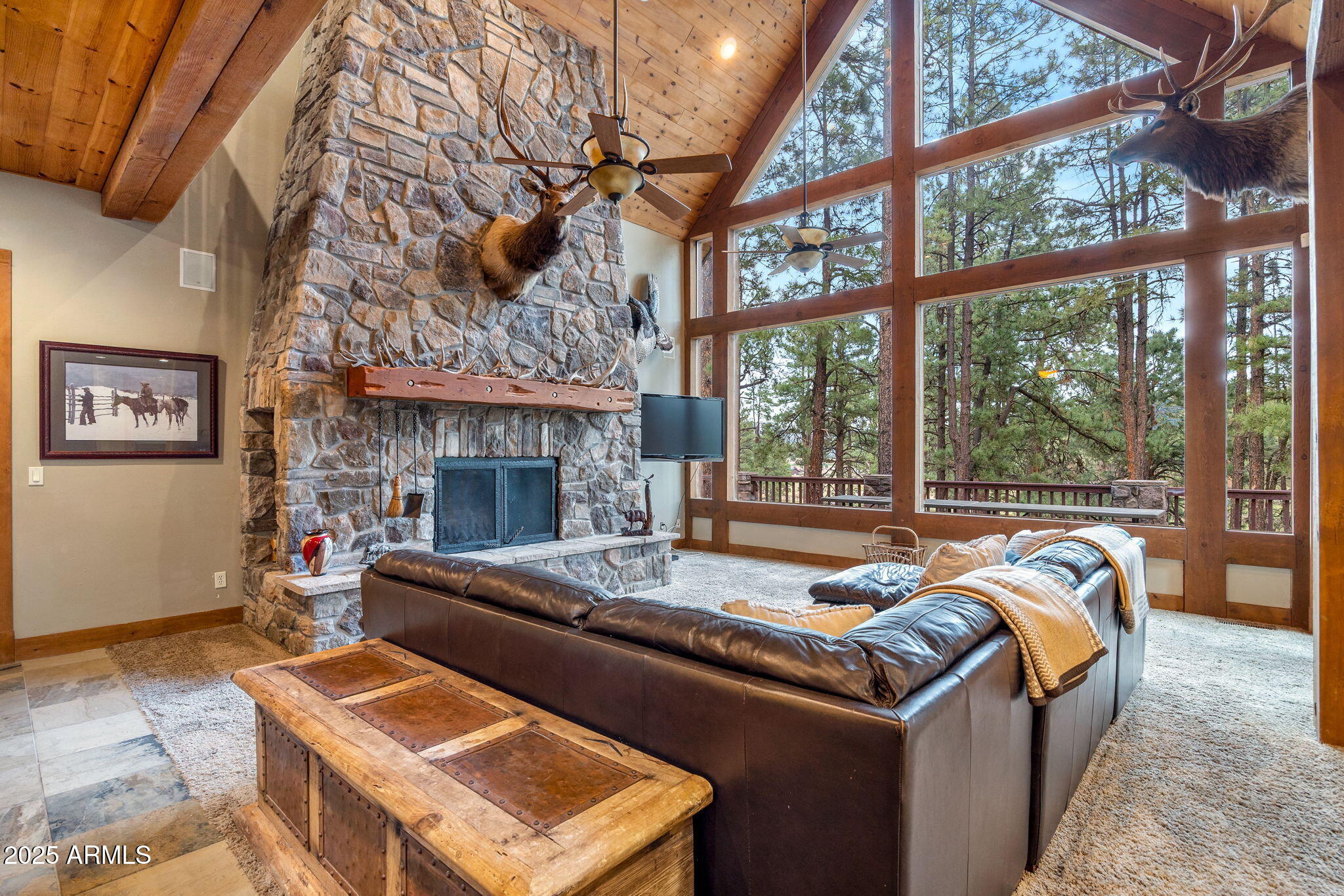 36 County Road N2147 Alpine, AZ 85920 - Photo 10 of 47 a room with furniture and a fireplace