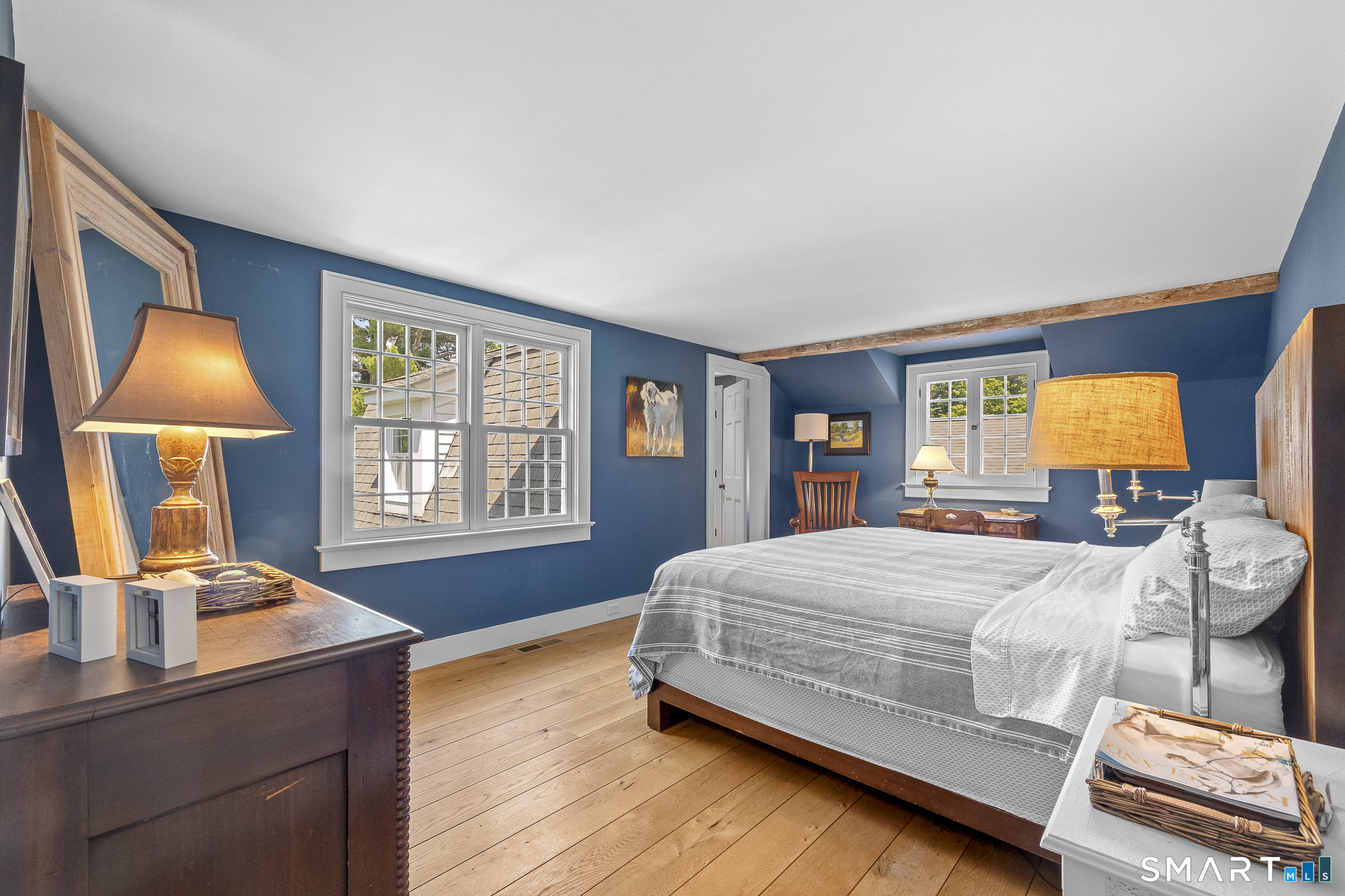 50 Warner Road Bridgewater, CT 06752 - Photo 19 of 27 a bedroom with a bed and a window