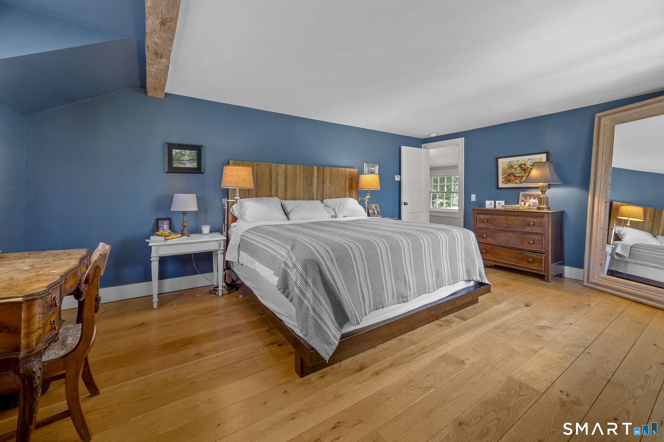 50 Warner Road Bridgewater, CT 06752 - Photo 20 of 27 a bedroom with a bed and a television in it