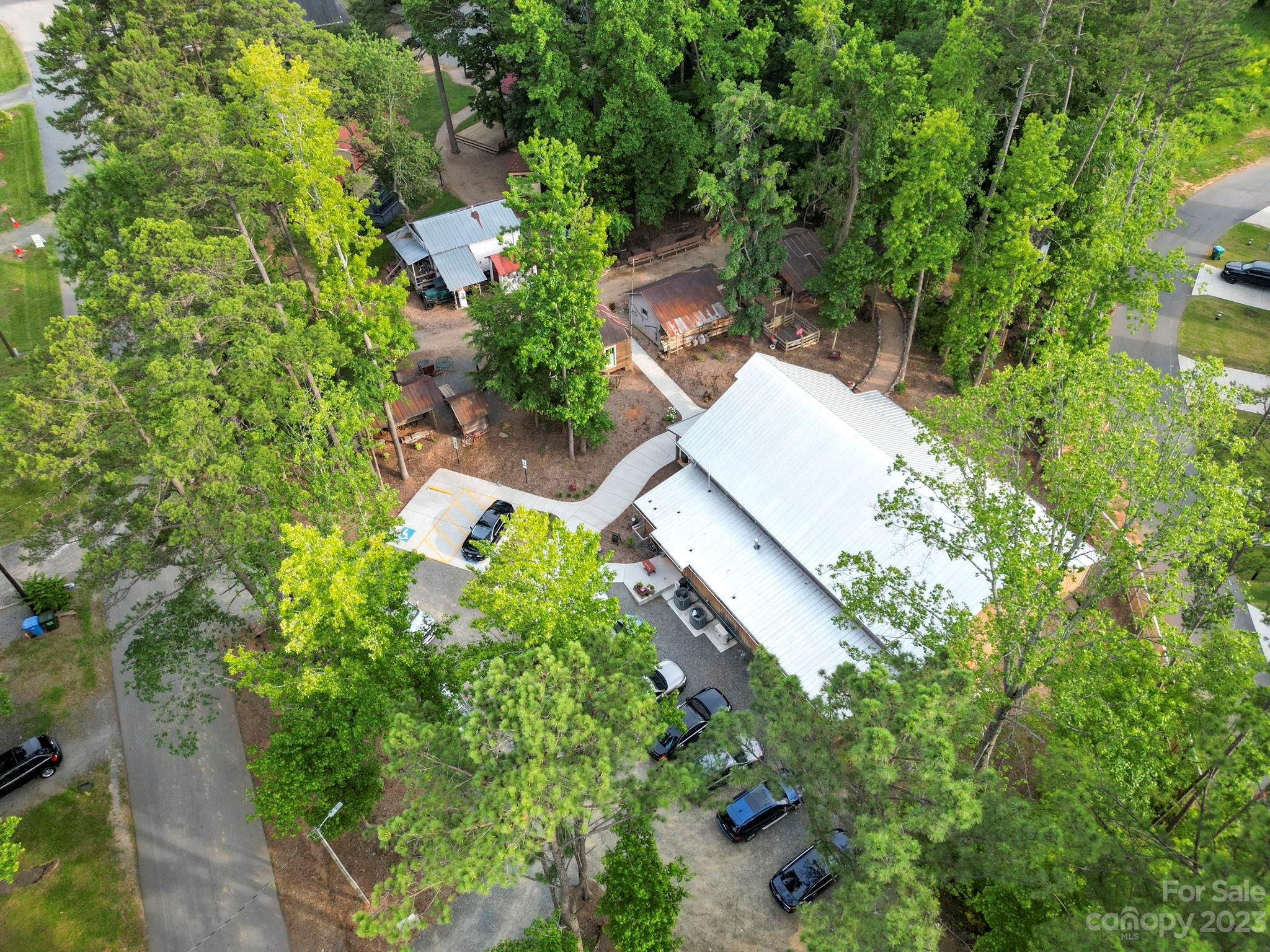 7856 Nelson Road Mint Hill, NC 28227 - Photo 25 of 30 an aerial view of a house with a yard and garden