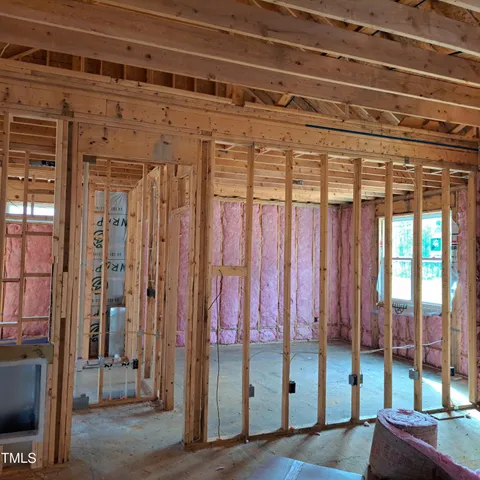 a view of a porch with a door
