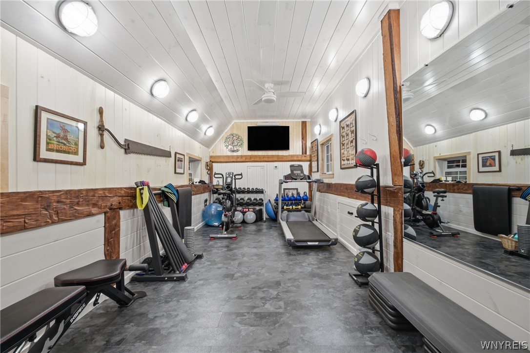 9788 Clarksburg Road Eden, NY 14057 - Photo 43 of 49 Fully equipped personal gym in barn