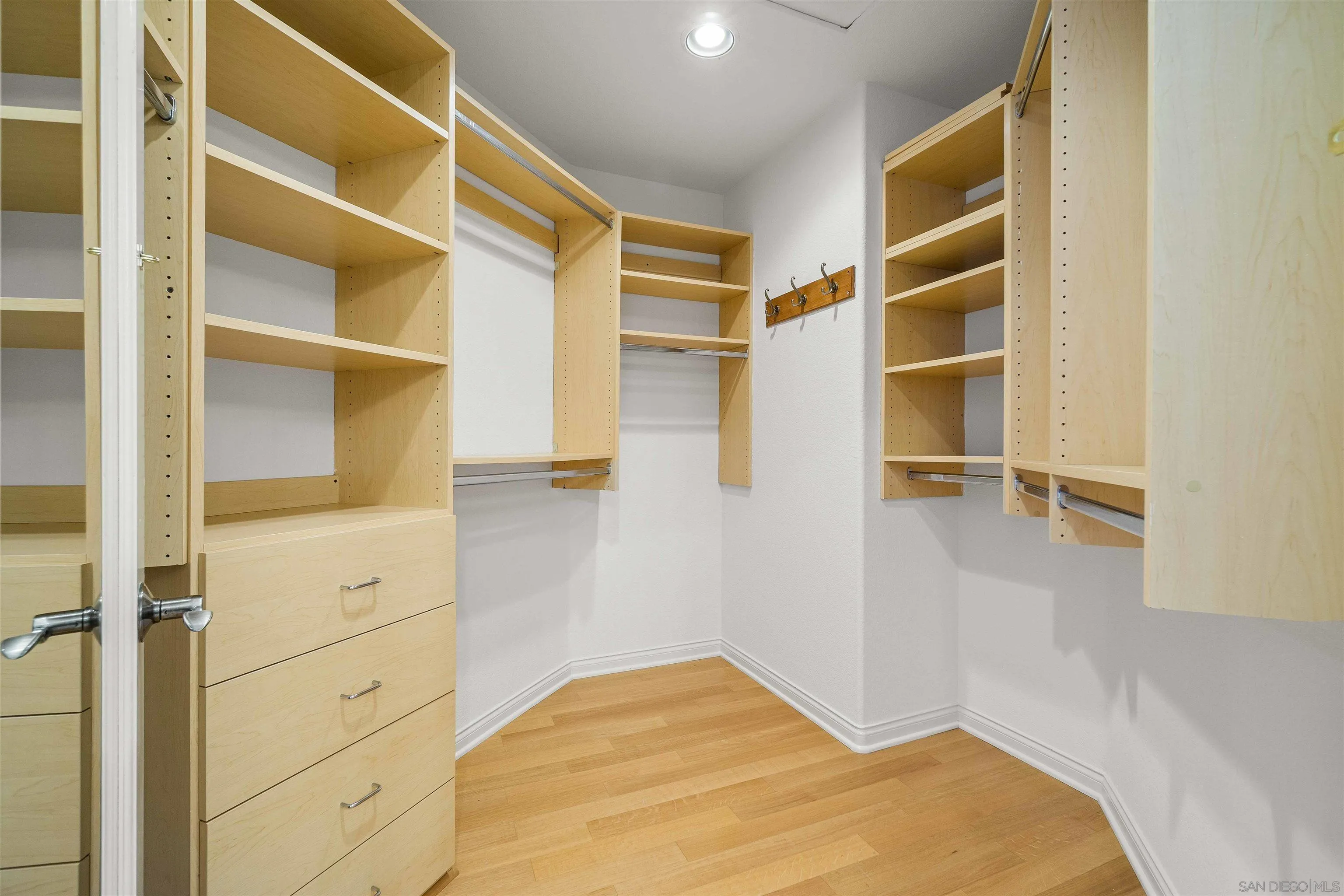 1355 Caminito Balada La Jolla, CA 92037 - Photo 22 of 31 a view of walk in closet with empty racks