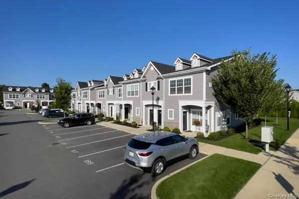 a car parked in front of a house