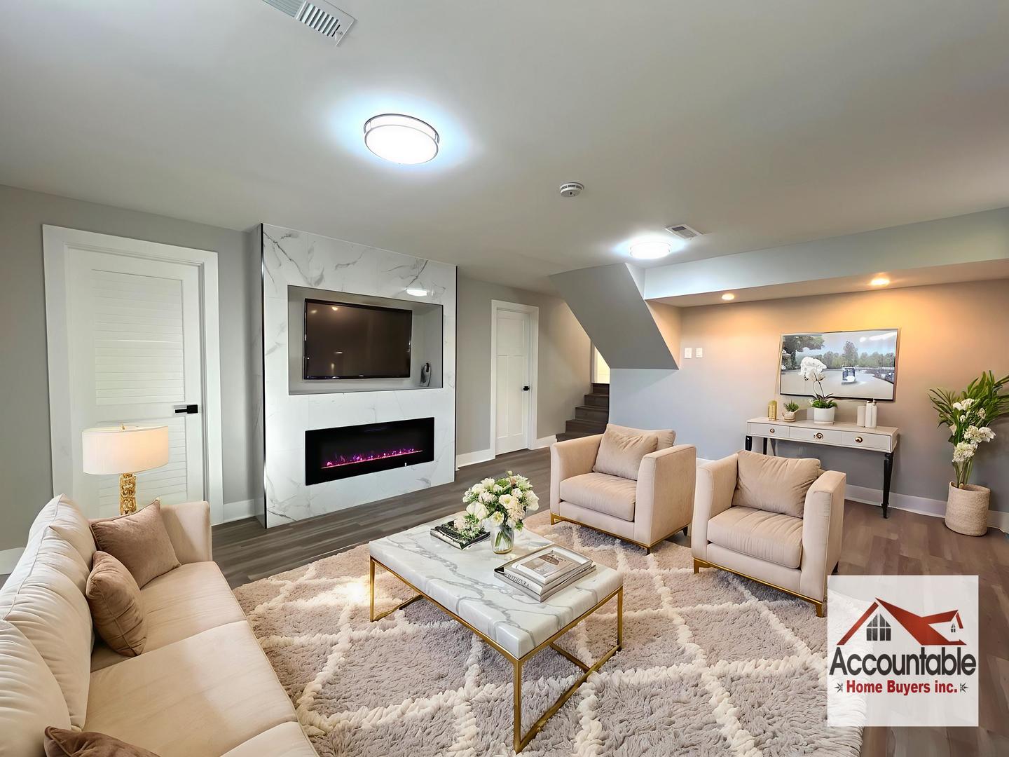 290 Merrill Avenue Calumet City, IL 60409 - Photo 9 of 18 a living room with furniture and a flat screen tv