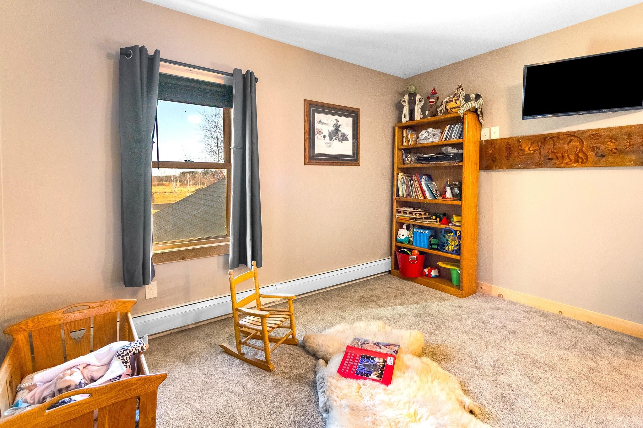 6014 Brown Road Kettle River, MN 55757 - Photo 20 of 54 Recreation room featuring a baseboard heating unit and carpet