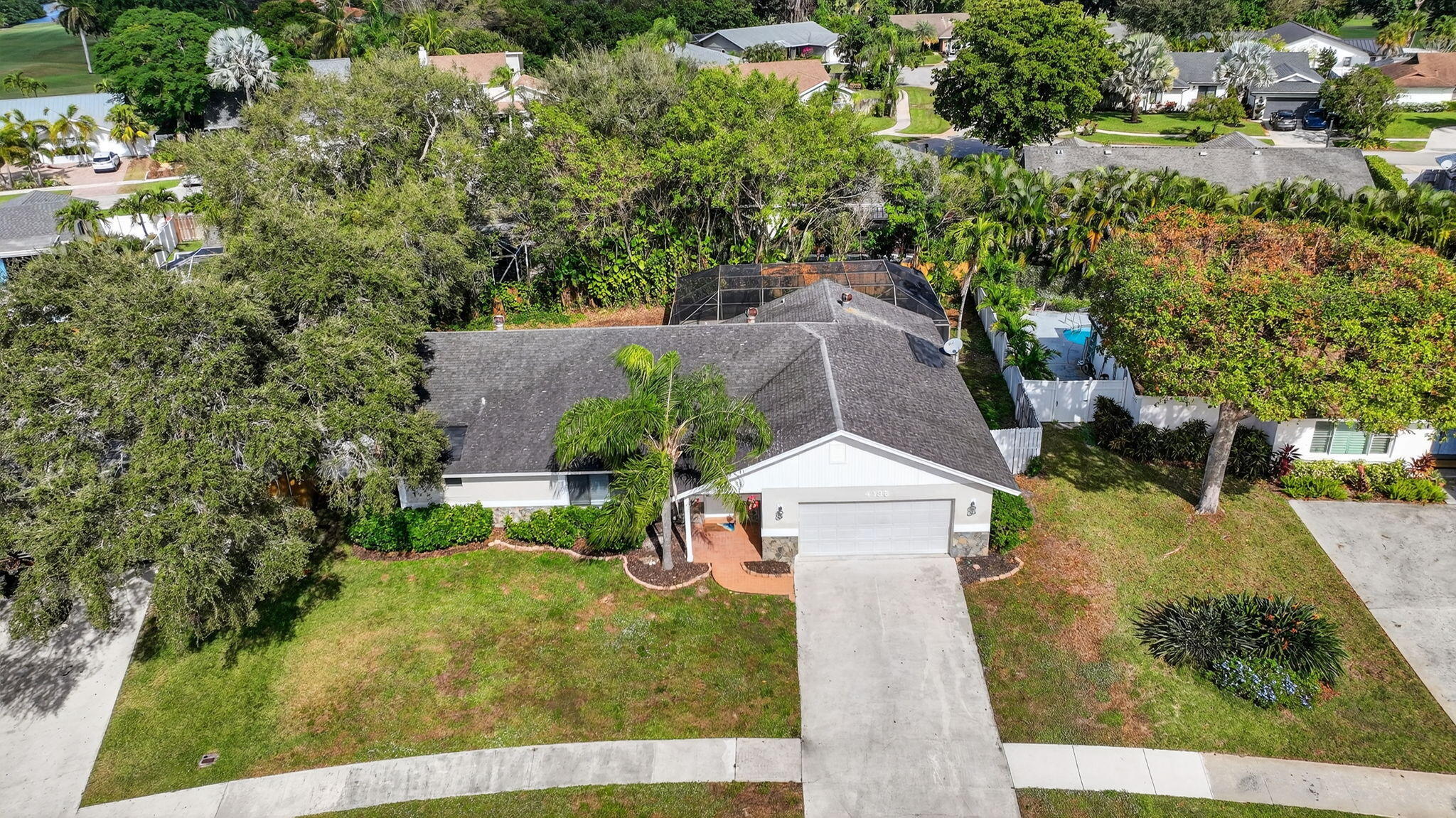 4135 Bay Laurel Way Boca Raton, FL 33487 - Photo 44 of 52 an aerial view of a house